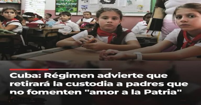 LA PATRIA Y LA NUEVA MANIOBRA DEL CASTRISMO 3 En la foto, niños cubanos en una escuela